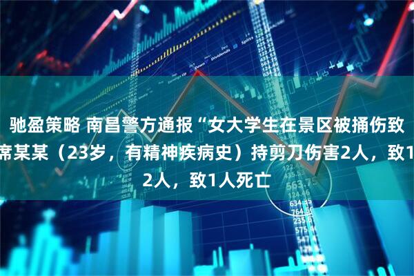 驰盈策略 南昌警方通报“女大学生在景区被捅伤致死”：席某某（23岁，有精神疾病史）持剪刀伤害2人，致1人死亡