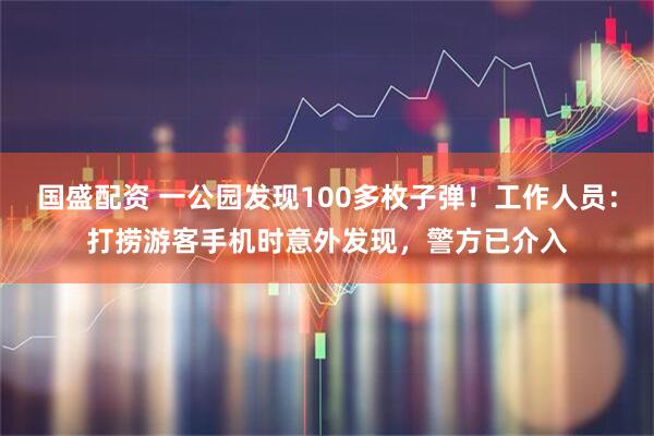 国盛配资 一公园发现100多枚子弹！工作人员：打捞游客手机时意外发现，警方已介入